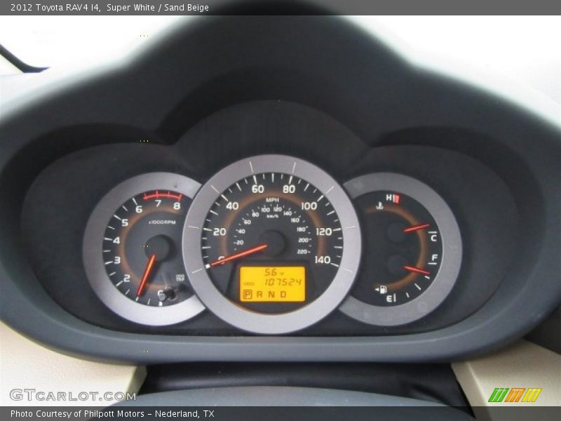 Super White / Sand Beige 2012 Toyota RAV4 I4