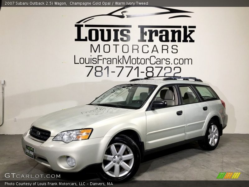 Champagne Gold Opal / Warm Ivory Tweed 2007 Subaru Outback 2.5i Wagon