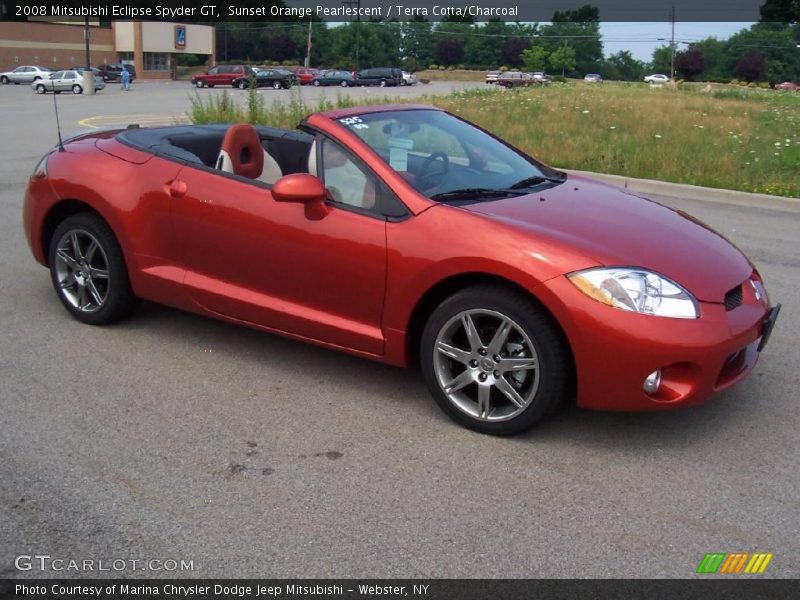 Sunset Orange Pearlescent / Terra Cotta/Charcoal 2008 Mitsubishi Eclipse Spyder GT