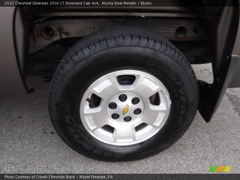 Mocha Steel Metallic / Ebony 2012 Chevrolet Silverado 1500 LT Extended Cab 4x4