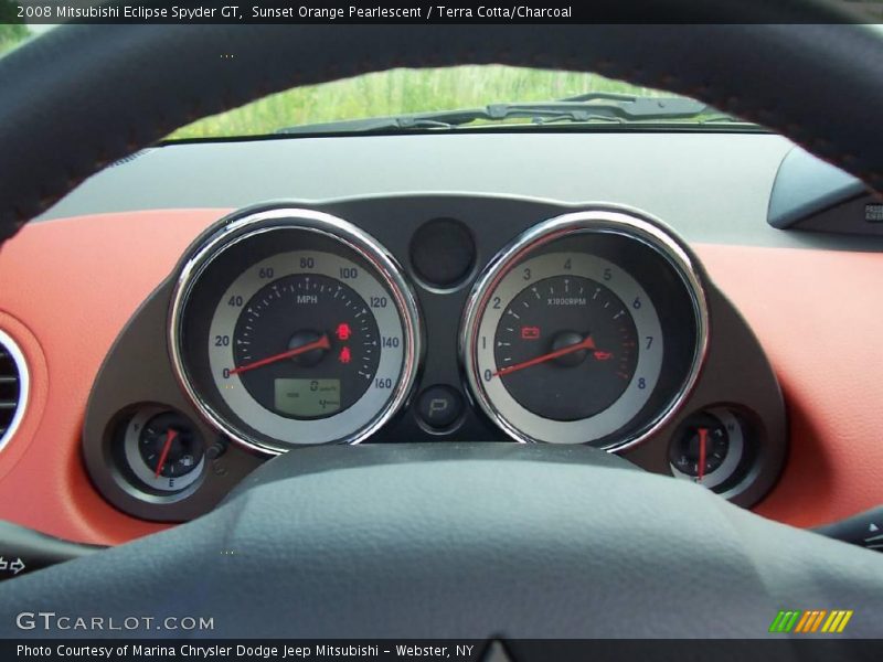 Sunset Orange Pearlescent / Terra Cotta/Charcoal 2008 Mitsubishi Eclipse Spyder GT