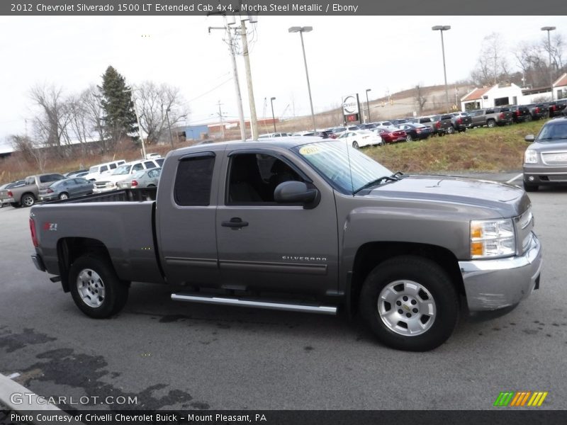 Mocha Steel Metallic / Ebony 2012 Chevrolet Silverado 1500 LT Extended Cab 4x4