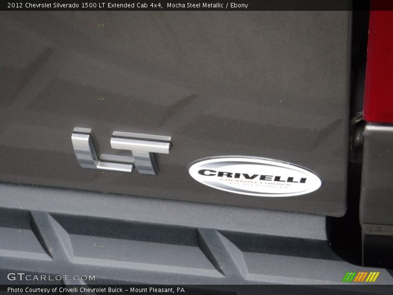 Mocha Steel Metallic / Ebony 2012 Chevrolet Silverado 1500 LT Extended Cab 4x4