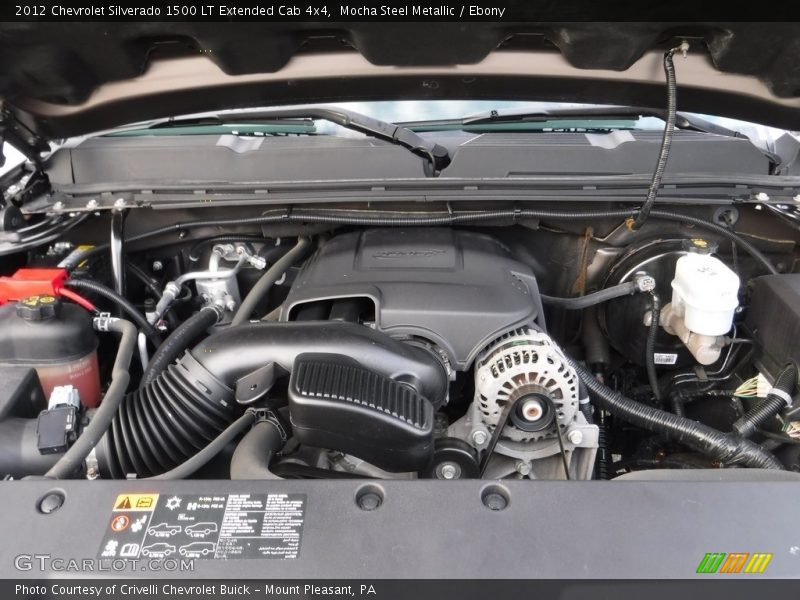 Mocha Steel Metallic / Ebony 2012 Chevrolet Silverado 1500 LT Extended Cab 4x4