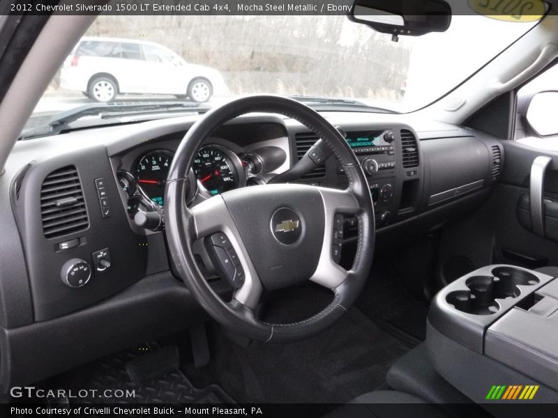 Mocha Steel Metallic / Ebony 2012 Chevrolet Silverado 1500 LT Extended Cab 4x4
