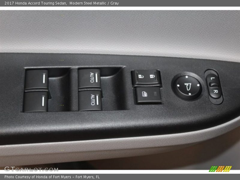 Modern Steel Metallic / Gray 2017 Honda Accord Touring Sedan