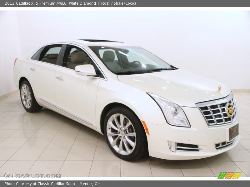 White Diamond Tricoat / Shale/Cocoa 2013 Cadillac XTS Premium AWD