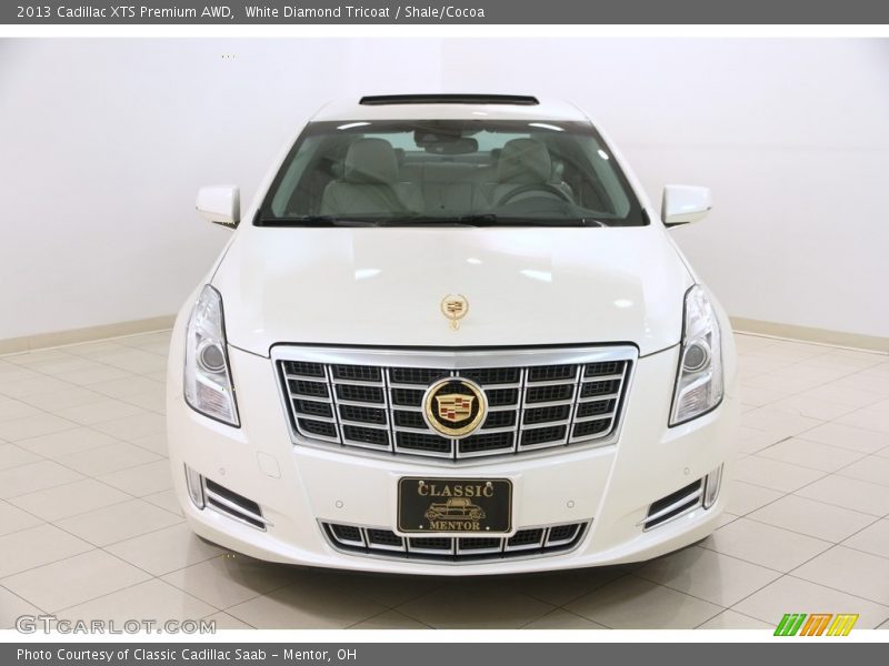 White Diamond Tricoat / Shale/Cocoa 2013 Cadillac XTS Premium AWD