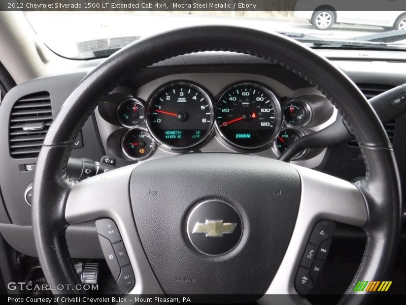 Mocha Steel Metallic / Ebony 2012 Chevrolet Silverado 1500 LT Extended Cab 4x4