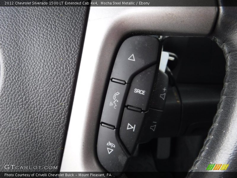 Mocha Steel Metallic / Ebony 2012 Chevrolet Silverado 1500 LT Extended Cab 4x4