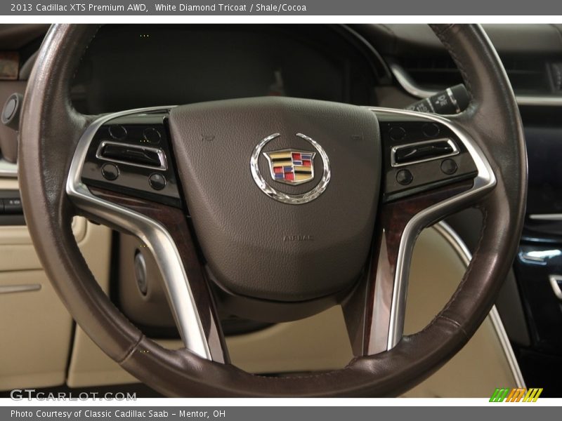 White Diamond Tricoat / Shale/Cocoa 2013 Cadillac XTS Premium AWD