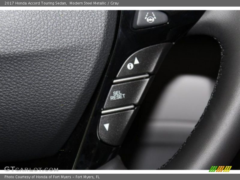 Modern Steel Metallic / Gray 2017 Honda Accord Touring Sedan