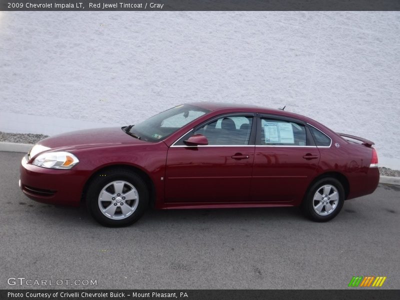 Red Jewel Tintcoat / Gray 2009 Chevrolet Impala LT