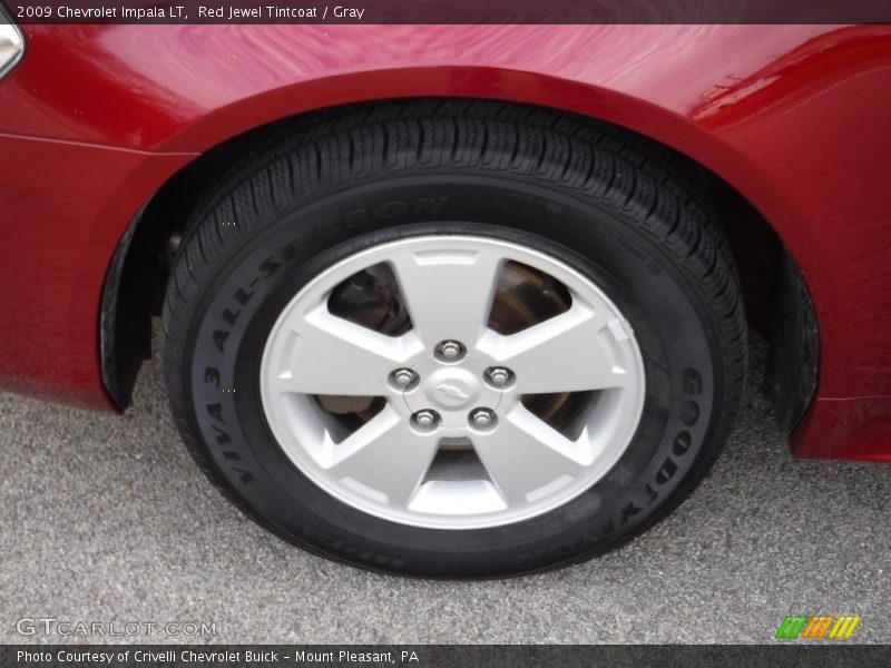 Red Jewel Tintcoat / Gray 2009 Chevrolet Impala LT