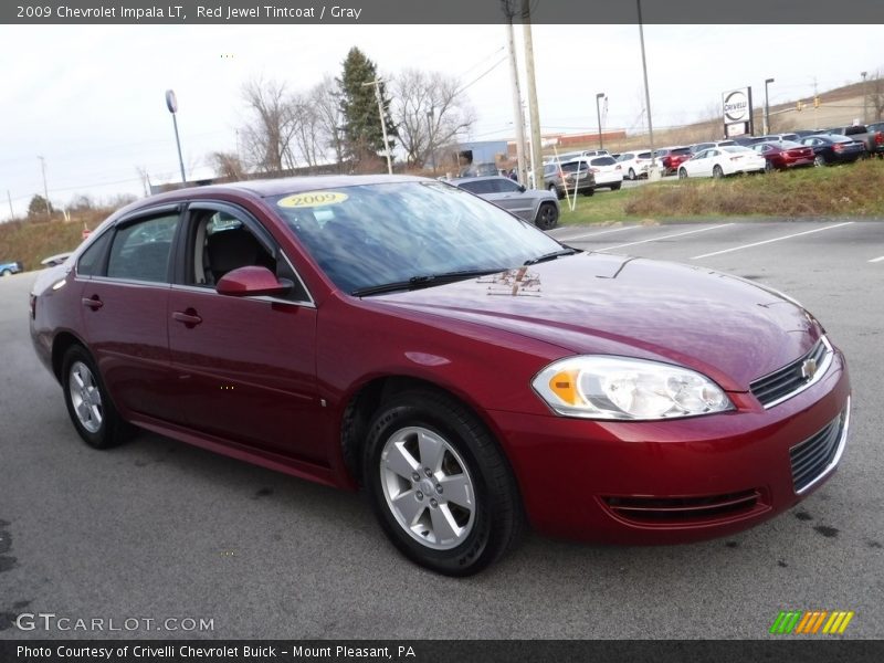 Red Jewel Tintcoat / Gray 2009 Chevrolet Impala LT