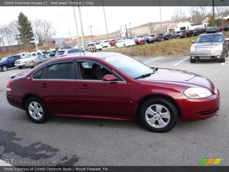 Red Jewel Tintcoat / Gray 2009 Chevrolet Impala LT