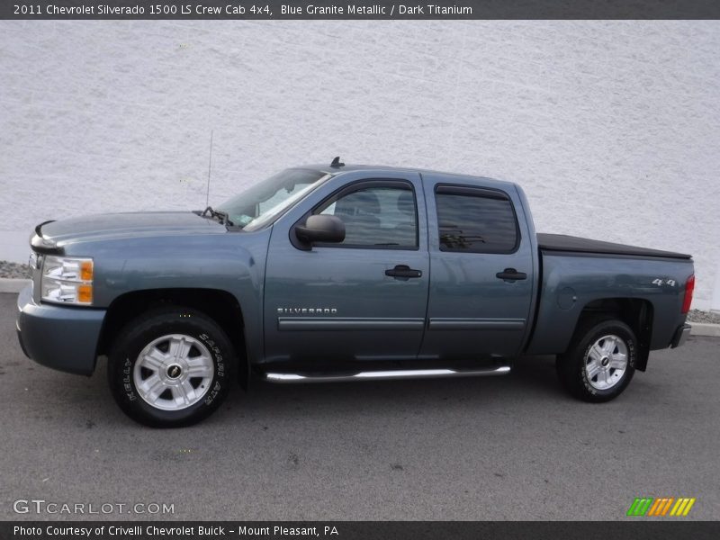 Blue Granite Metallic / Dark Titanium 2011 Chevrolet Silverado 1500 LS Crew Cab 4x4
