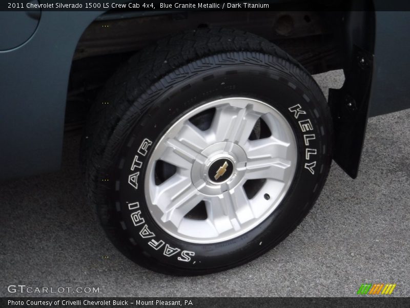 Blue Granite Metallic / Dark Titanium 2011 Chevrolet Silverado 1500 LS Crew Cab 4x4