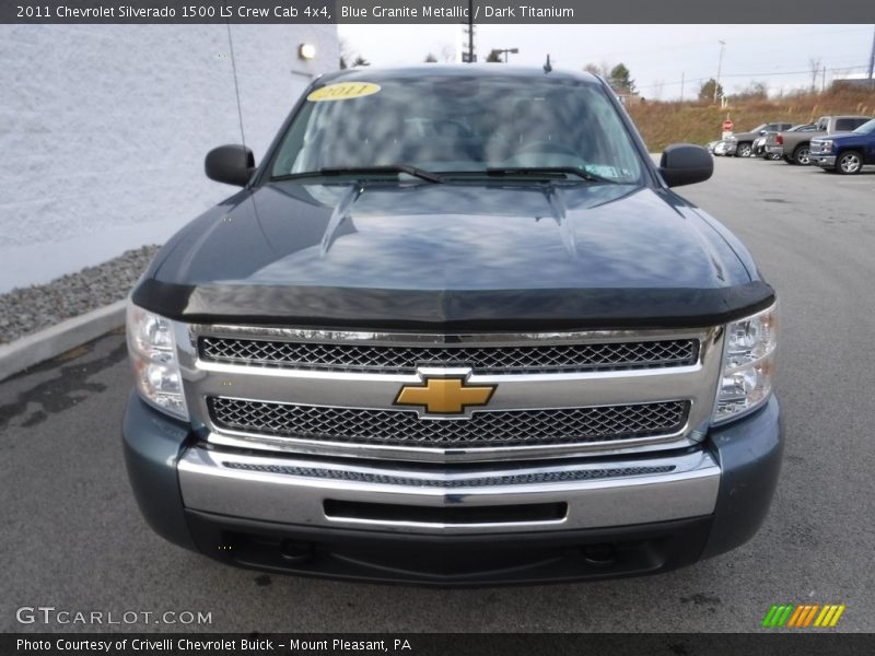 Blue Granite Metallic / Dark Titanium 2011 Chevrolet Silverado 1500 LS Crew Cab 4x4