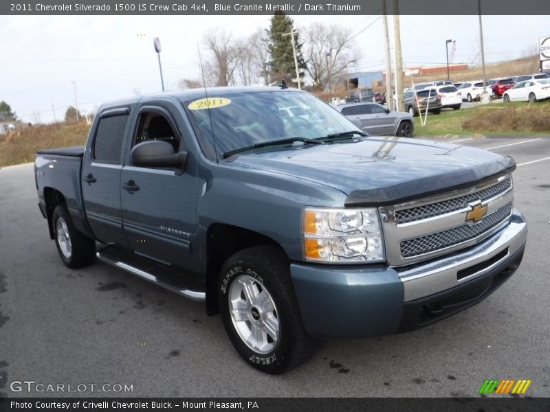 Blue Granite Metallic / Dark Titanium 2011 Chevrolet Silverado 1500 LS Crew Cab 4x4