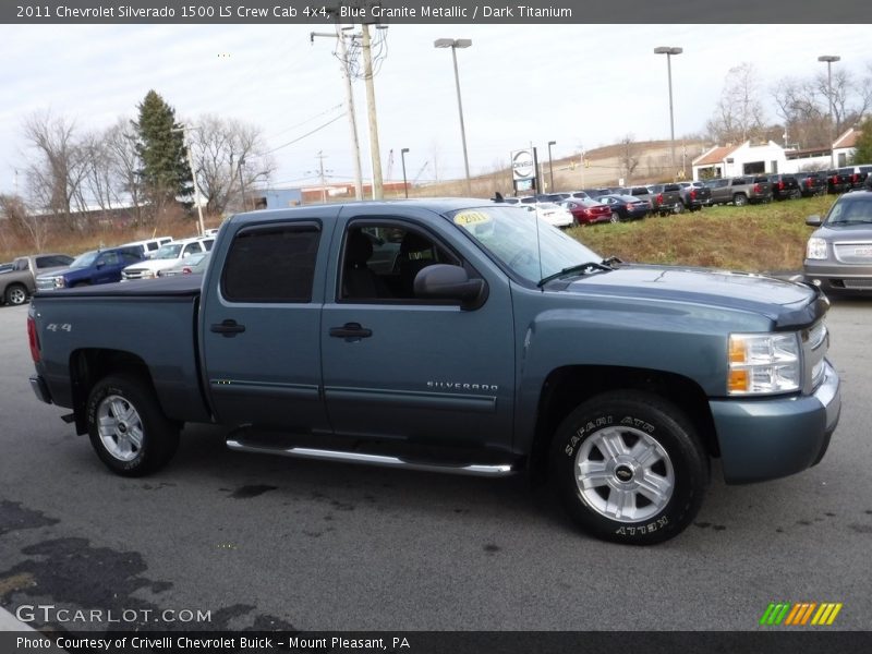 Blue Granite Metallic / Dark Titanium 2011 Chevrolet Silverado 1500 LS Crew Cab 4x4