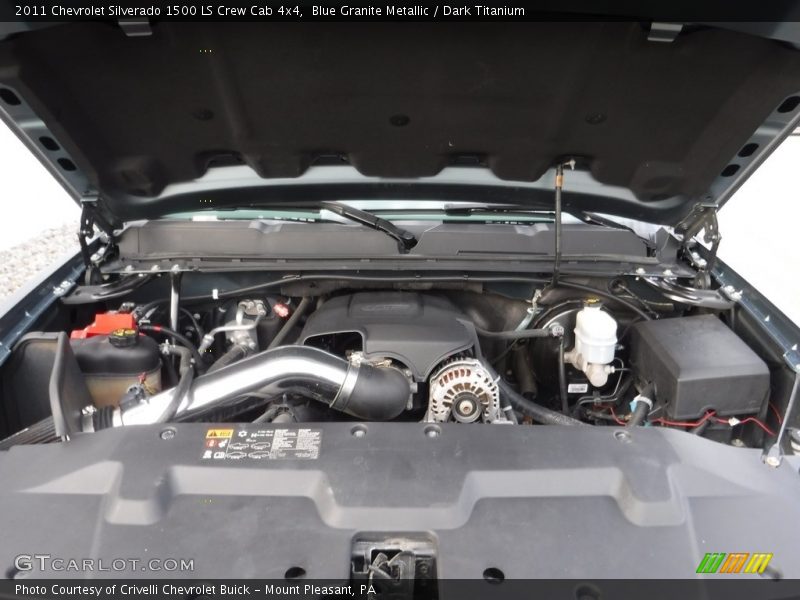 Blue Granite Metallic / Dark Titanium 2011 Chevrolet Silverado 1500 LS Crew Cab 4x4