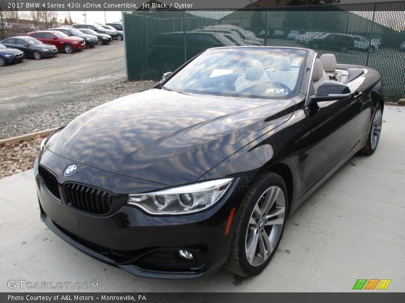 Jet Black / Oyster 2017 BMW 4 Series 430i xDrive Convertible