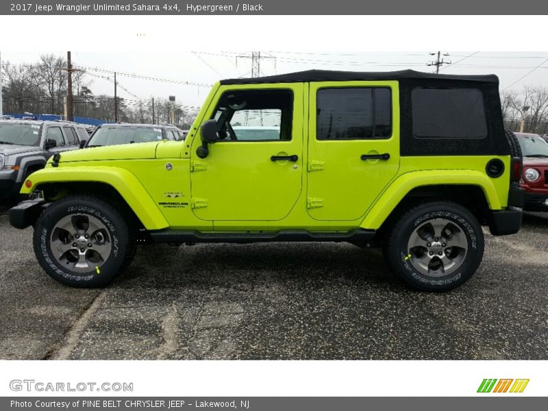 Hypergreen / Black 2017 Jeep Wrangler Unlimited Sahara 4x4