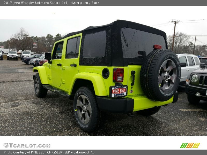 Hypergreen / Black 2017 Jeep Wrangler Unlimited Sahara 4x4