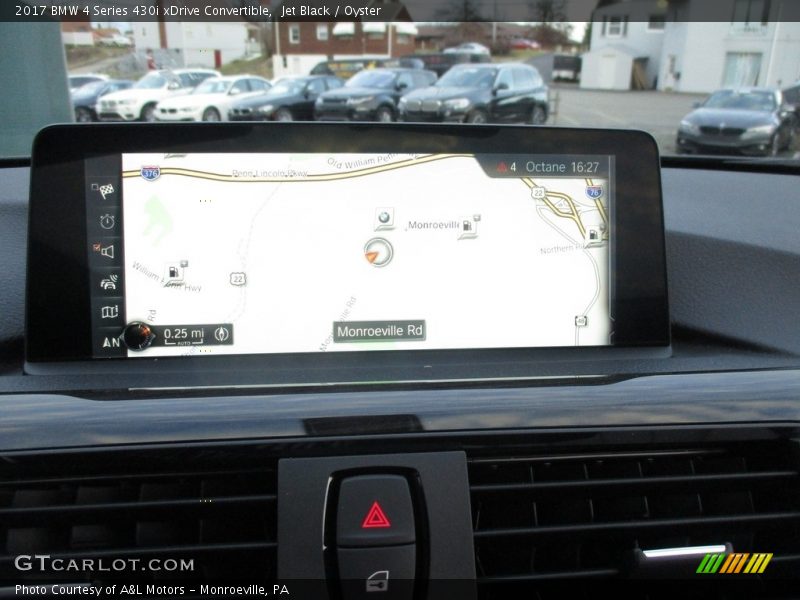 Jet Black / Oyster 2017 BMW 4 Series 430i xDrive Convertible