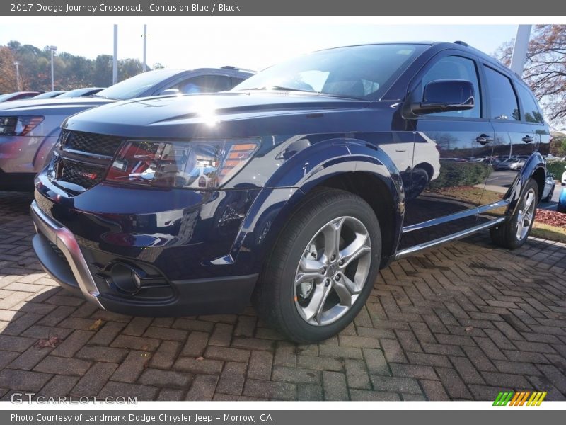 Contusion Blue / Black 2017 Dodge Journey Crossroad