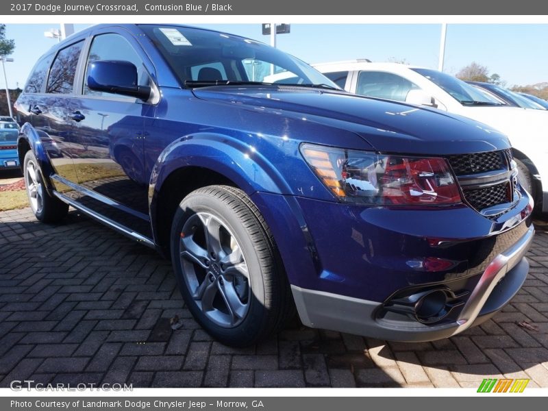 Contusion Blue / Black 2017 Dodge Journey Crossroad