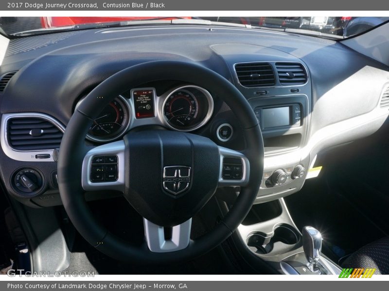 Contusion Blue / Black 2017 Dodge Journey Crossroad