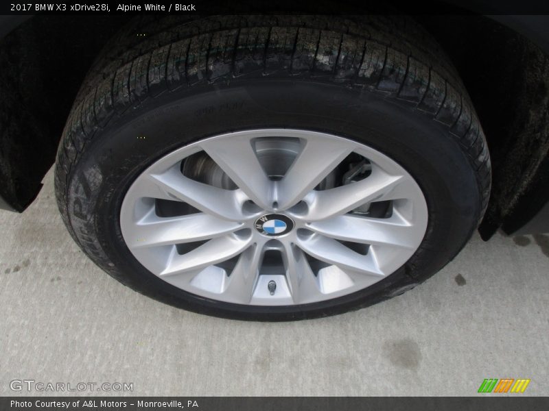 Alpine White / Black 2017 BMW X3 xDrive28i