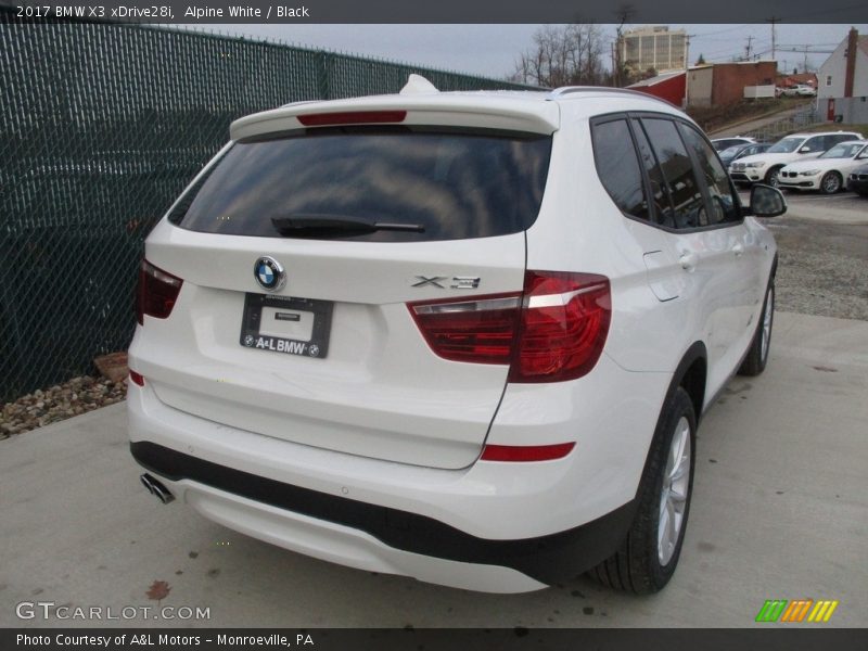 Alpine White / Black 2017 BMW X3 xDrive28i