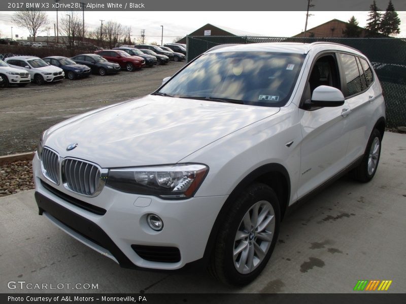 Alpine White / Black 2017 BMW X3 xDrive28i