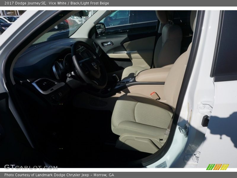 Vice White / Black/Light Frost Beige 2017 Dodge Journey SE