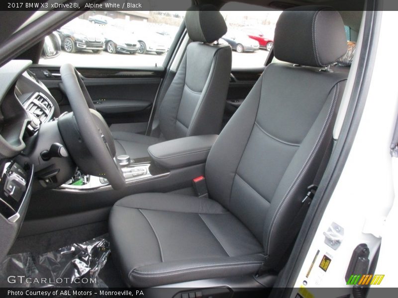 Front Seat of 2017 X3 xDrive28i