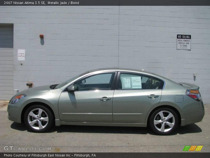 Metallic Jade / Blond 2007 Nissan Altima 3.5 SE