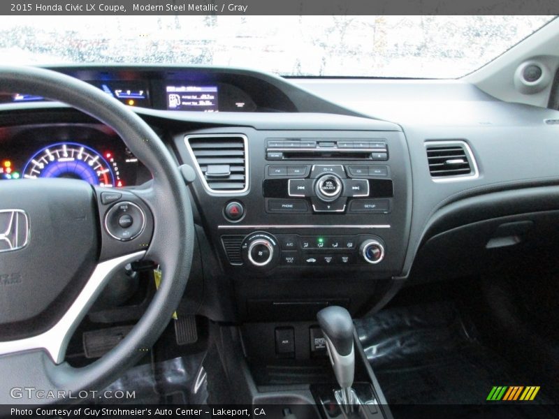 Modern Steel Metallic / Gray 2015 Honda Civic LX Coupe