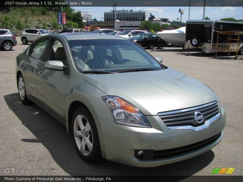 Metallic Jade / Blond 2007 Nissan Altima 3.5 SE