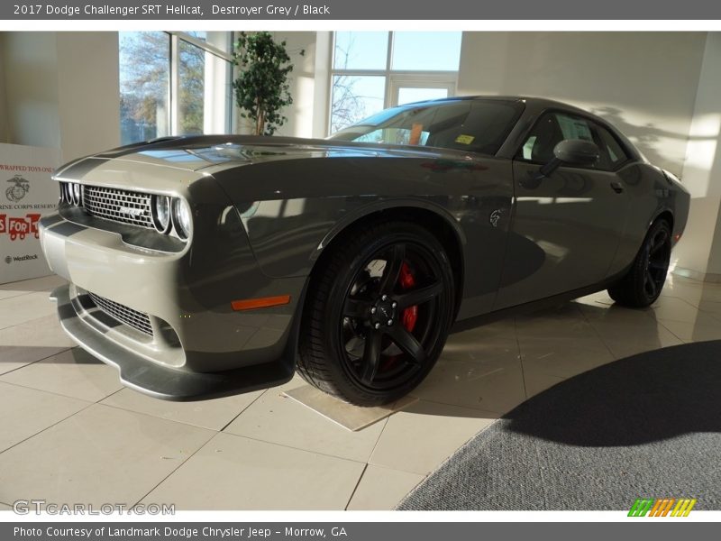 Destroyer Grey / Black 2017 Dodge Challenger SRT Hellcat