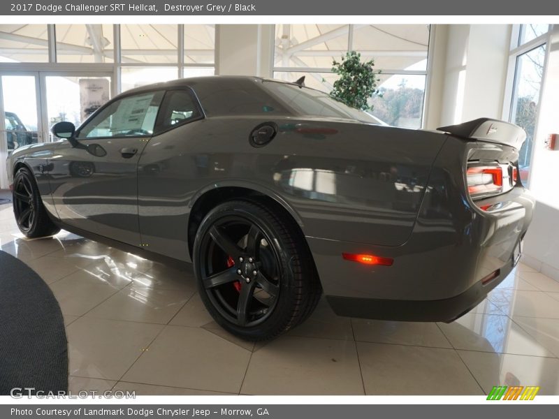 Destroyer Grey / Black 2017 Dodge Challenger SRT Hellcat