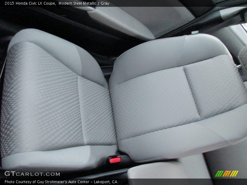 Modern Steel Metallic / Gray 2015 Honda Civic LX Coupe