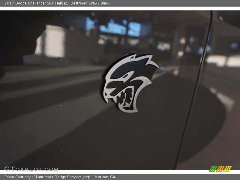 Destroyer Grey / Black 2017 Dodge Challenger SRT Hellcat