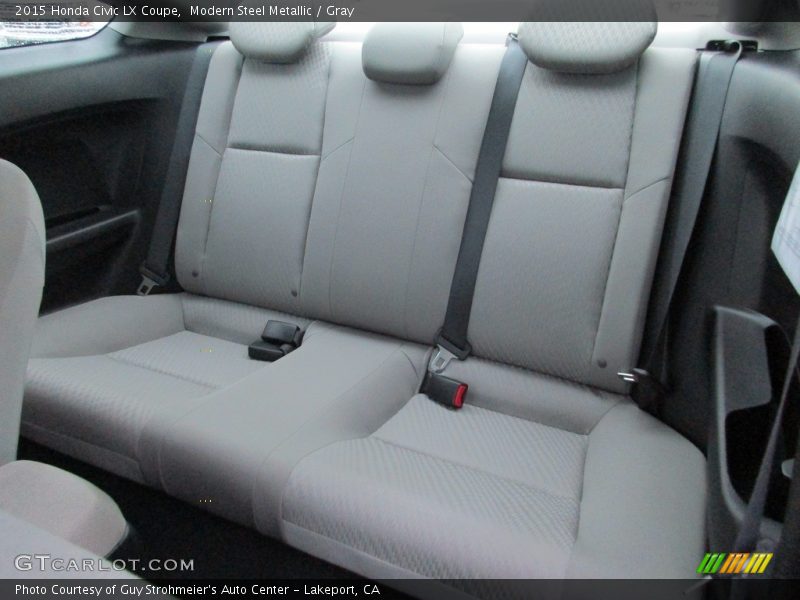 Modern Steel Metallic / Gray 2015 Honda Civic LX Coupe