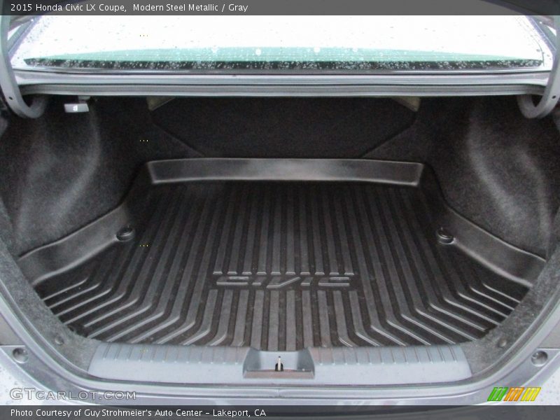 Modern Steel Metallic / Gray 2015 Honda Civic LX Coupe