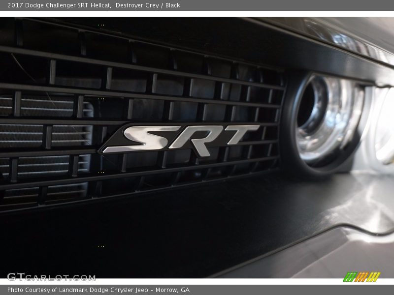Destroyer Grey / Black 2017 Dodge Challenger SRT Hellcat