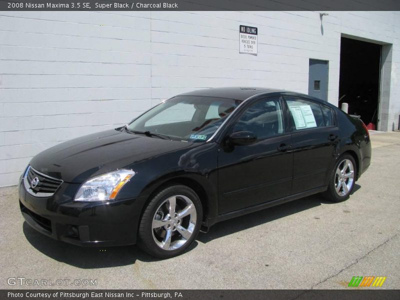 Super Black / Charcoal Black 2008 Nissan Maxima 3.5 SE