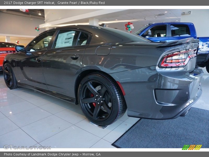 Granite Pearl / Black/Ruby Red 2017 Dodge Charger SRT Hellcat